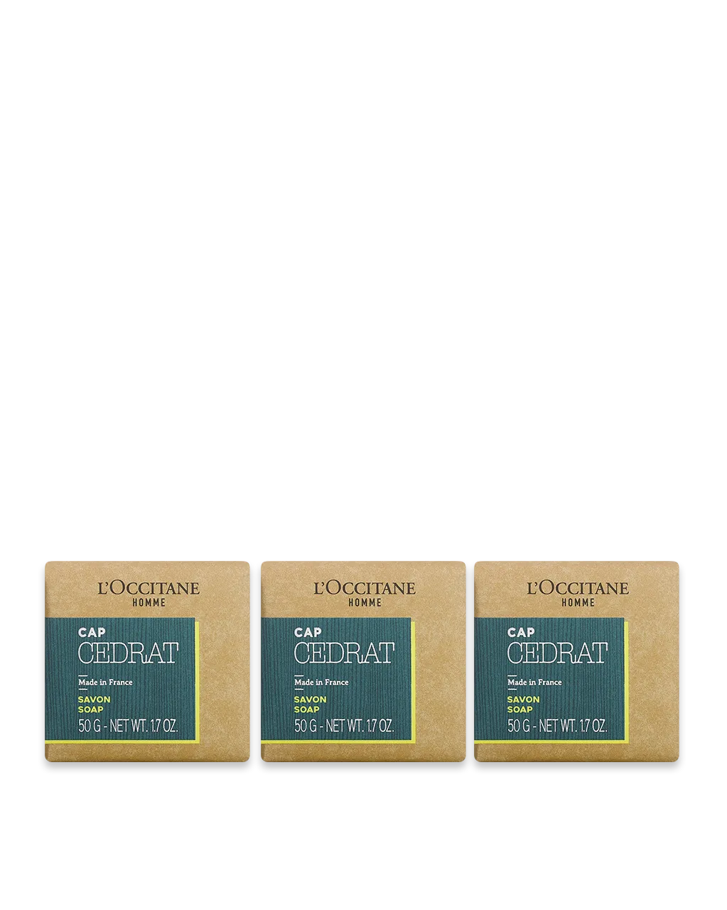 Trio de Sabonetes Corporal Cap Cedrat, , large